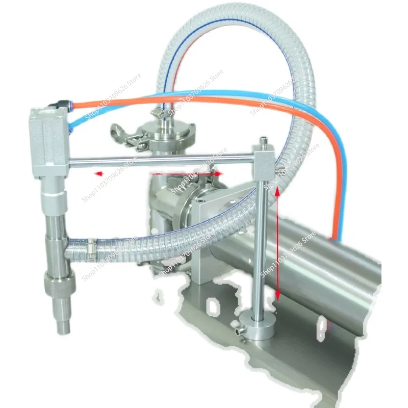 آلة تعبئة مضادة للسقوط للأشياء السائلة حشو المكبس الهوائي معدات تعبئة الزجاجات شبه الأوتوماتيكية حشو جميع المدى مع Airtac cyl