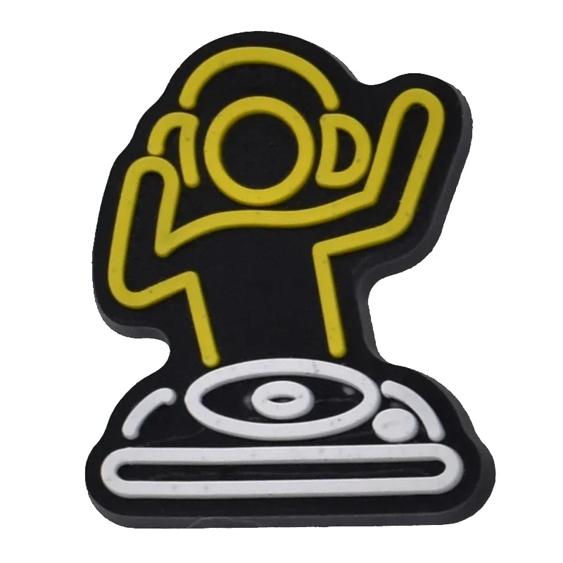 Bar DJing Shoe Charms for Crocs Sandals Kids Clogs Pins Boy Girls Badges Men Jeans Women Decorations Buckle Shoes Accessories