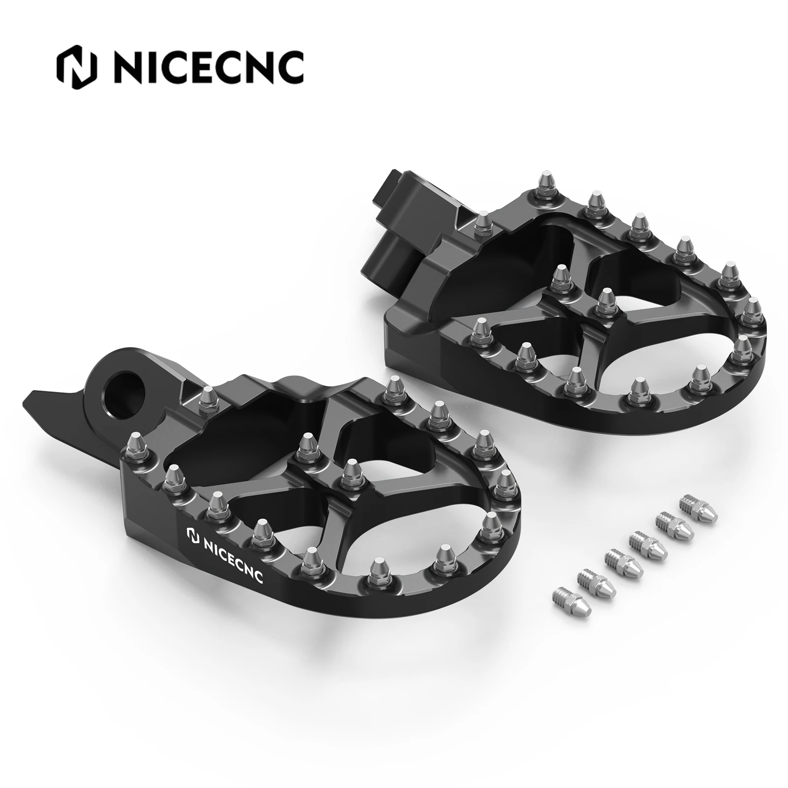 

NICECNC For 2026 Yamaha YZ 250F 450F YZ 450FX 2024-2026 Motorcycle Wide Foot Peg Footrest Pedal Kit WR450F 2024 2025 Anti Slip