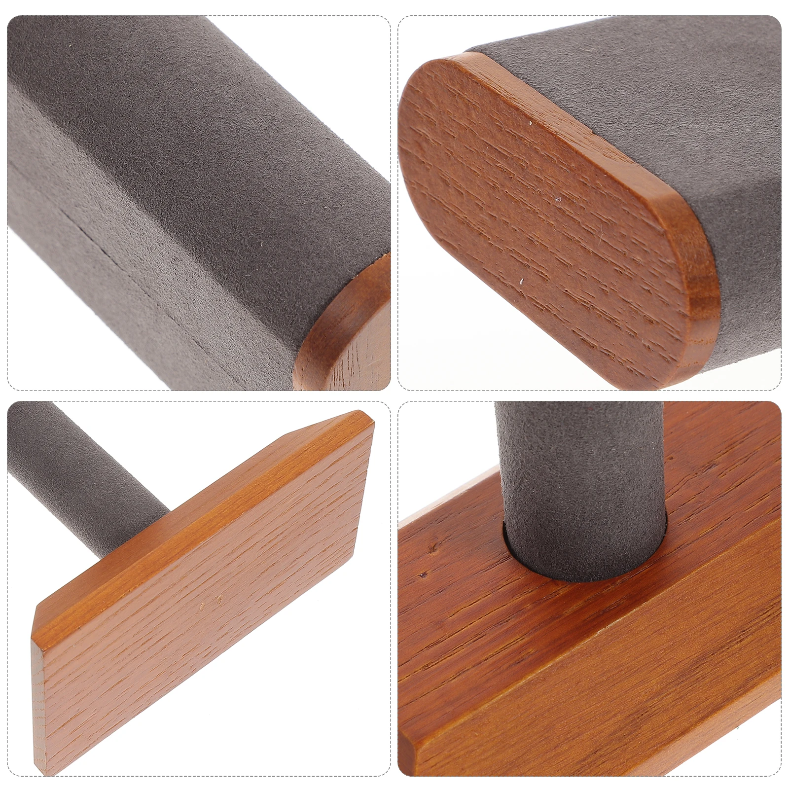 

Wooden Watch Jewelry Holder Rack St Bracelet Jewelry ganizer Rack Grey Microfiber Fabric Home Store Showcase Tool
