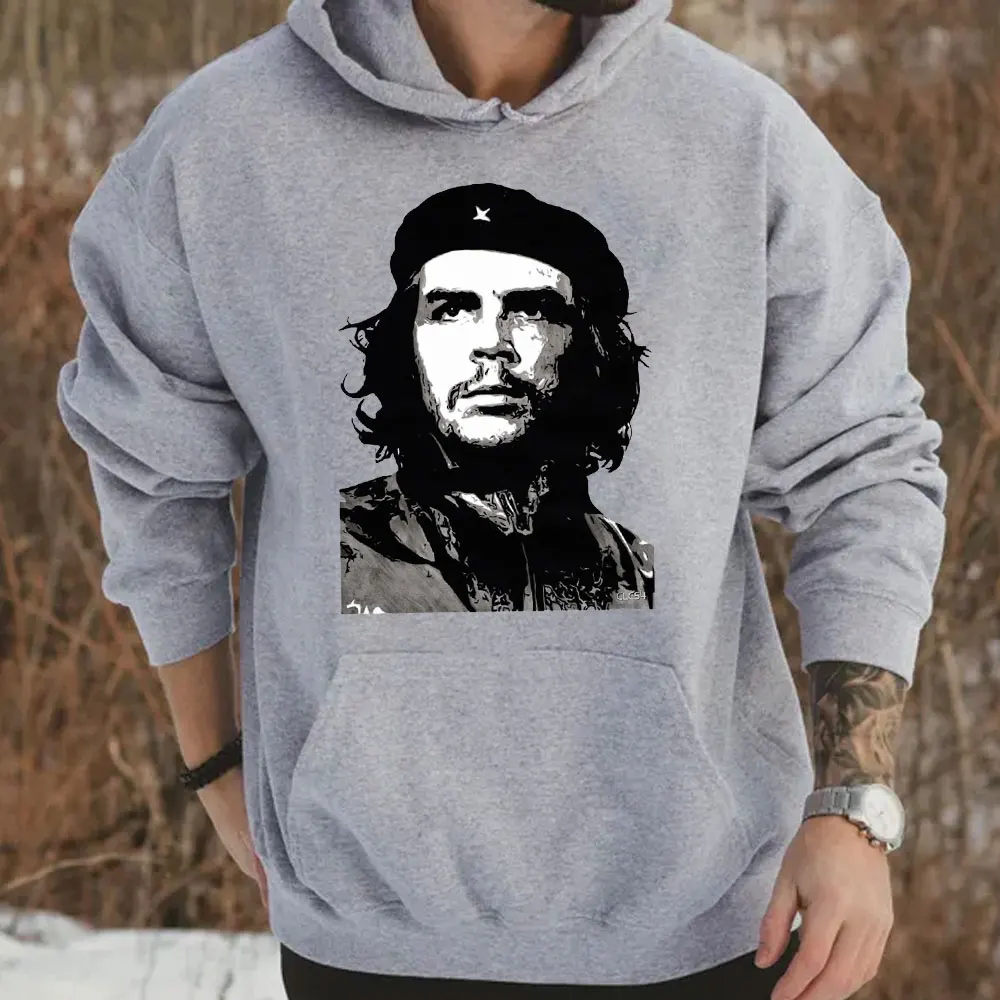 Che Guevara Vintage Cuban Classic Flag Tshirt Black for Men women Street Streetwear Unisex Winter Women Oversized Casual Clothes