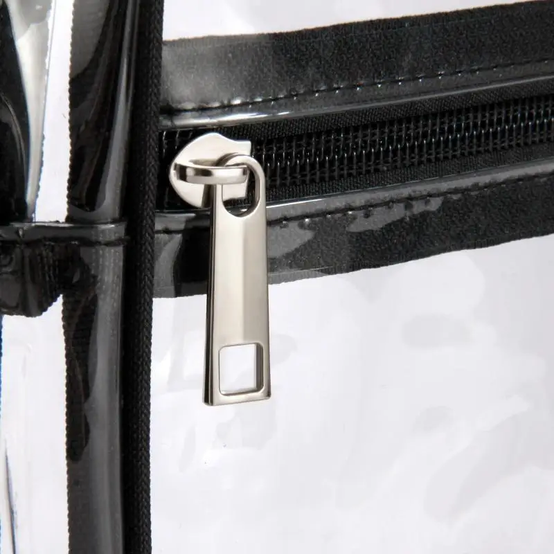 Transparente Taschen für Damen, leichte, stadiontaugliche PVC-Tasche mit Reißverschluss für Konzerte, Reisen, Veranstaltungen und den Alltag – Detail 10