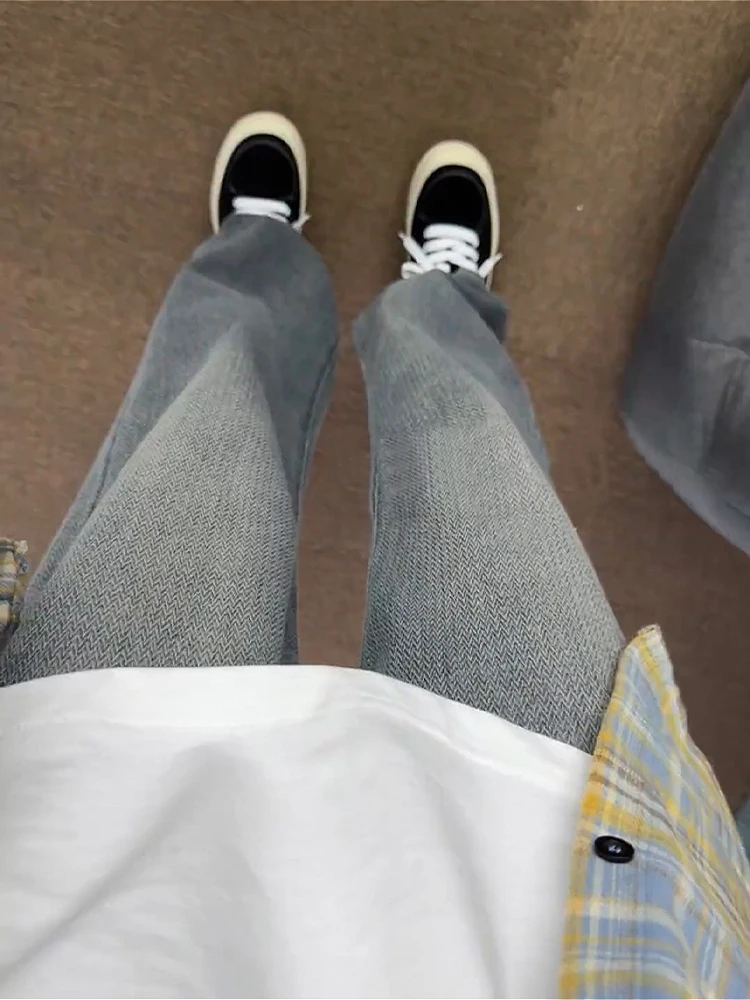 

Мужские летние тонкие джинсы Cleanfit Starry Night с прямыми штанинами, в американском стиле, повседневные, со средней/высокой посадкой, водостойкие