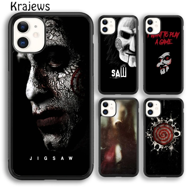 Krajews Jigsaw Saw Soft Phone Case Cover For iPhone 16 15 SE2020 14 6 7 8 plus 11 12 13 pro max Plus coque Shell Fundas