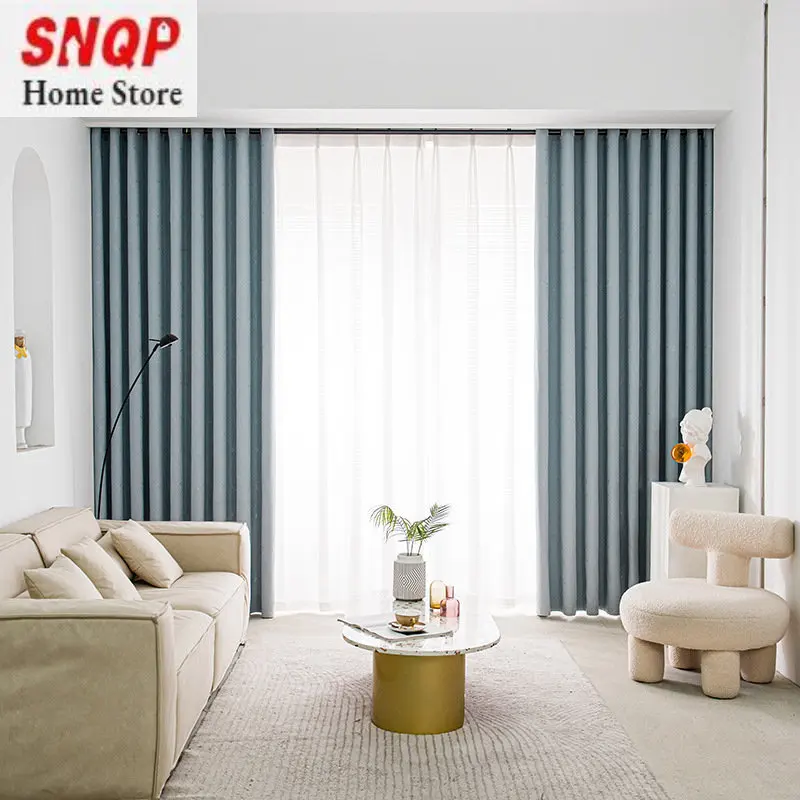 

Embroidered Glacier Gray Vertical Curtain Living Room Bay Window Partition High Shading Heat Insulation Noise Reduction CN