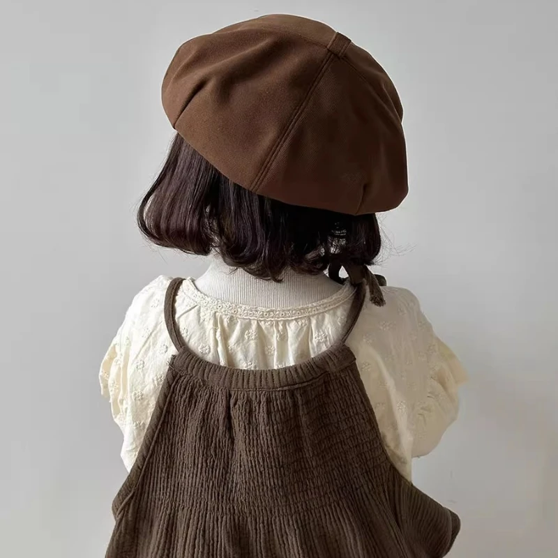 Kids Beret Hat Fashionable Painter Cap Baby Pumpkin Hat Parent Child Style Autumn Winter