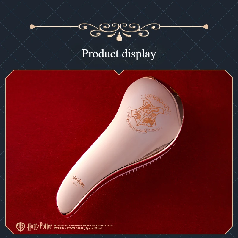 MINISO Harry James Potter Series Hogwarts School Emblem Hair Smoothing Comb Portable Scalp Massage Children's Toy Christmas Gift