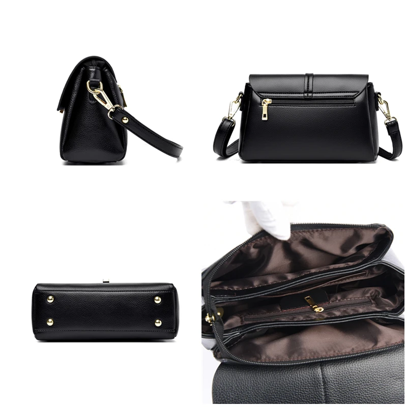 2024 Luxury Brand Crossbody Bags For Women Fashion Design  Elegant Woman Shoulder Bag Female Handbag And Purses Solid Color