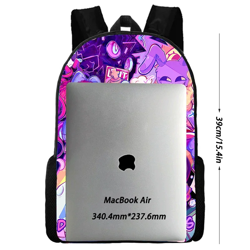 2024 Newly Amazing Digital Circus School Backpack, Cartoon School Bag for Girls Boys, Durable Kids Backpack for Kindergarten