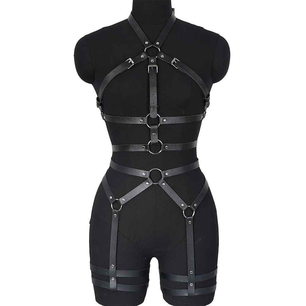 

Women's Fashion Body Belt Overall Dress Set Adjustable Gothic Waist Temperament Body Sculpting Strap Clothing