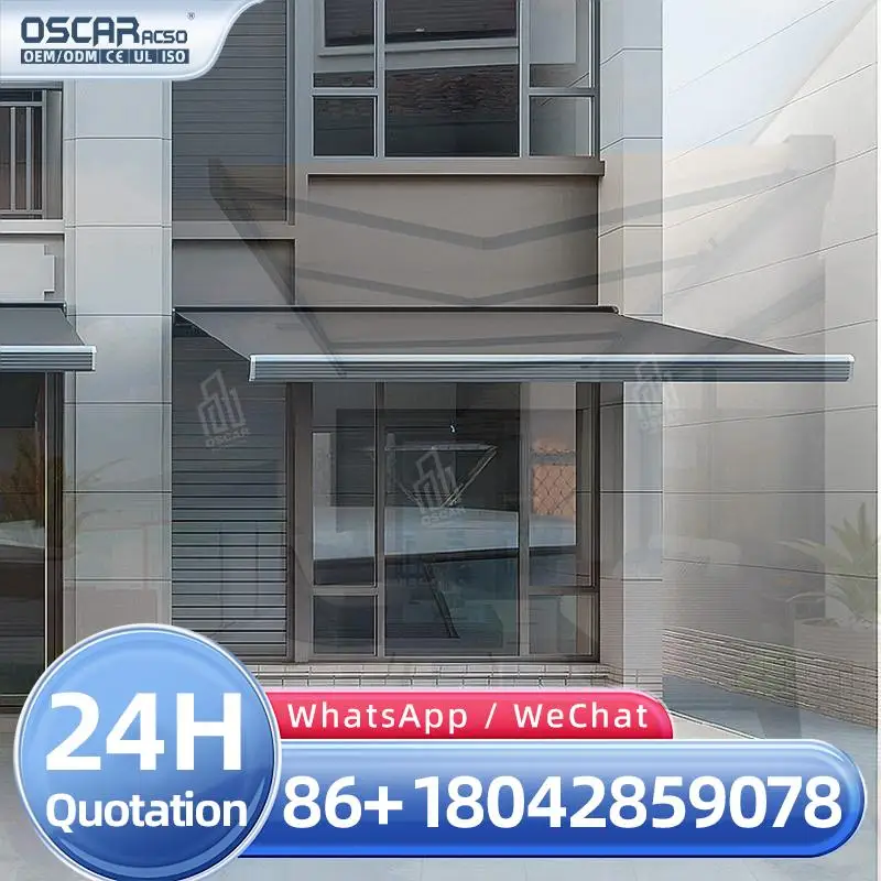 

Моторизованный выдвижной навес с дистанционным управлением из алюминия для защиты от непогоды для вилл и садов в ЕС и США