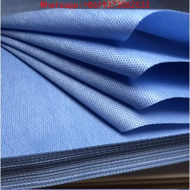 

Disposable Medical Wrapping Cloth, Non-woven Dental High Temperature Sterilization Packing Cloth SMMS Blue
