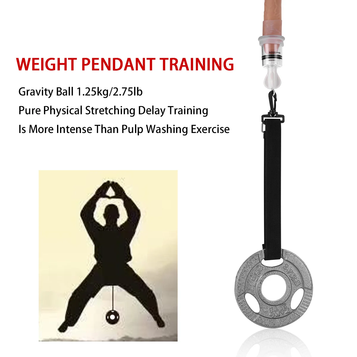 Penis Hanger Weight Swing Discus Steel Extender stretching Pene Growth Enlargement Belt Trainers For Men Sex Tool Adult Toys SM