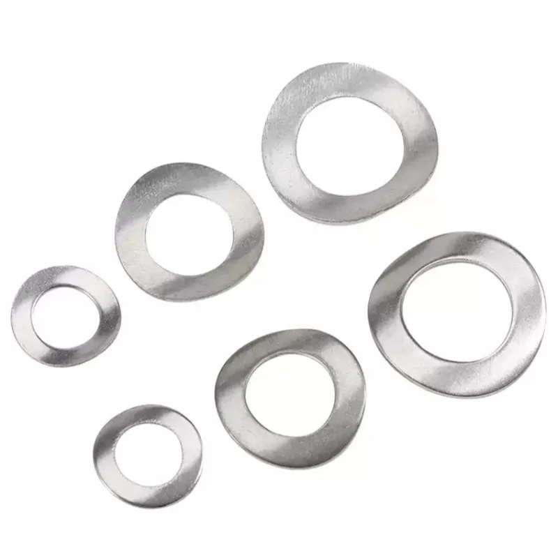 M1.7 M2 M2.5 M3 M4 M5 M6 M8 M10 304 الفولاذ المقاوم للصدأ منحني غسالات موجة الربيع غسالة #3