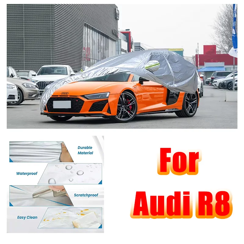 

Car Cover Outdoor Full Exterior Snow Cover Sunshade Waterproof Dustproof Protection with Reflective Strips for Audi R8