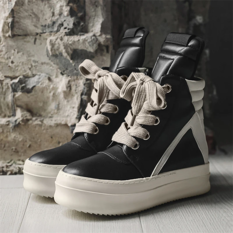 MODX Sepatu Bot Pergelangan Kaki Atasan Tinggi Pria Sepatu Atasan Tinggi Sepatu Desainer Antik Sepatu Kasual Bersepeda Klub Jalanan