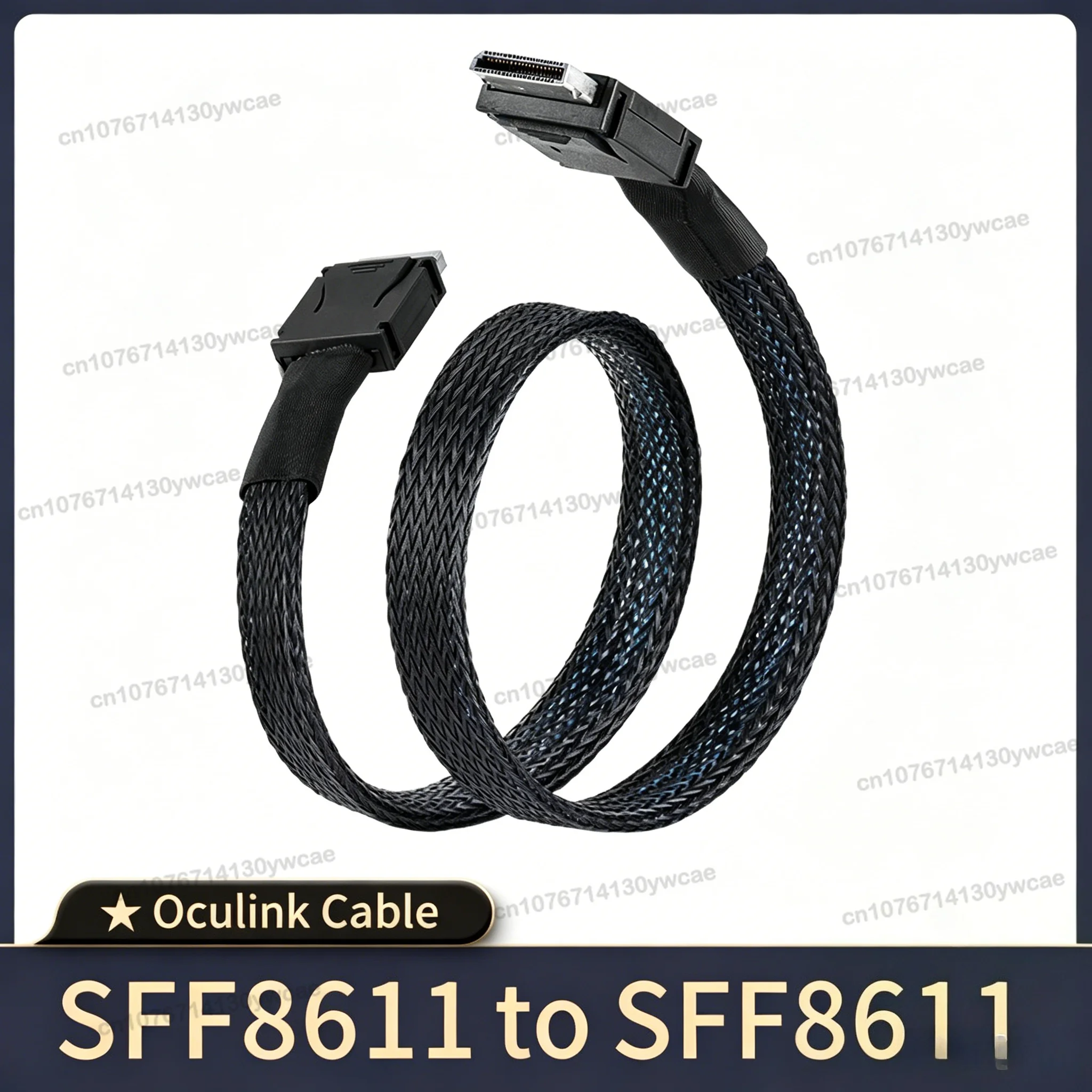 OcuLink PCIe PCI-Express SFF-8611 4i 42P Straight To OcuLink SFF-8611 4I PCIE4.0 for SSD Data Active Mini SAS Cable