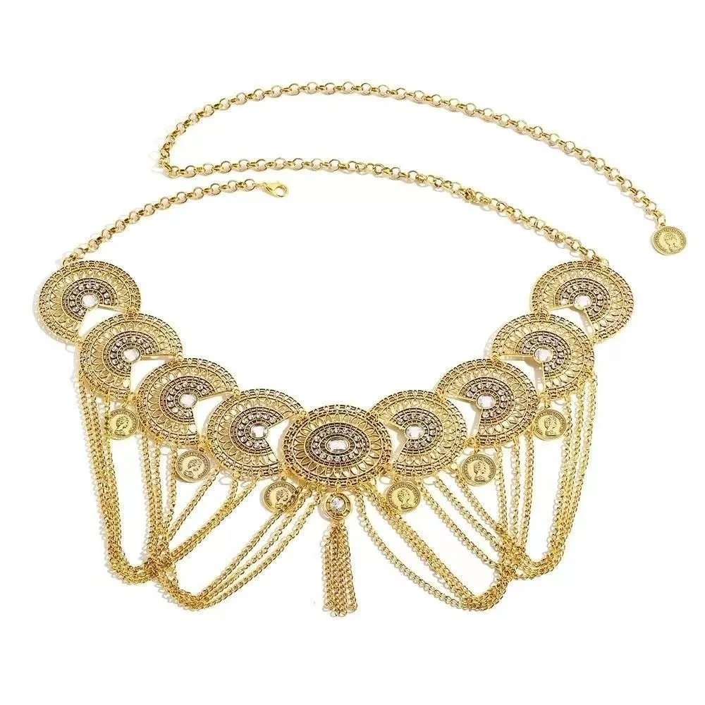 Belt Vintage Belly Dance Scarf Tassel Bohemia Waist Chain Creative Ethnic Dance Belt Dance