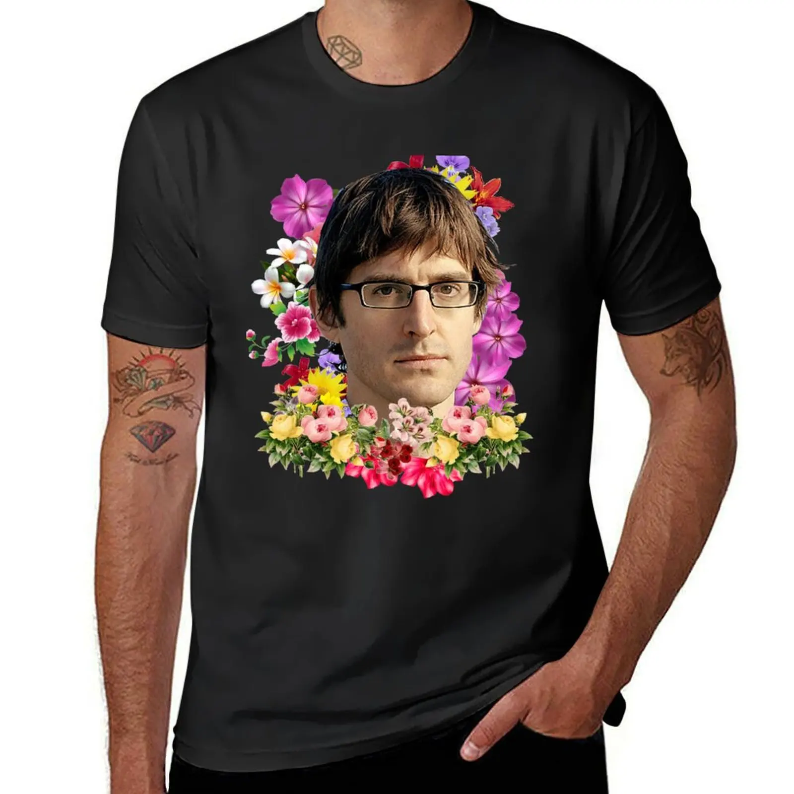 Мужская футболка с цветочным принтом Louis Theroux