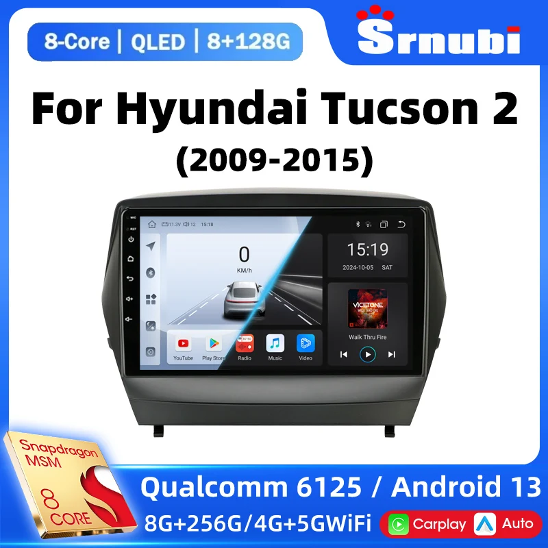 

Srnubi 2 Din Android Car Radio for Hyundai Tucson 2 LM IX35 2009-2015 Carplay Auto DSP Multimedia Video Player Navigation GPS