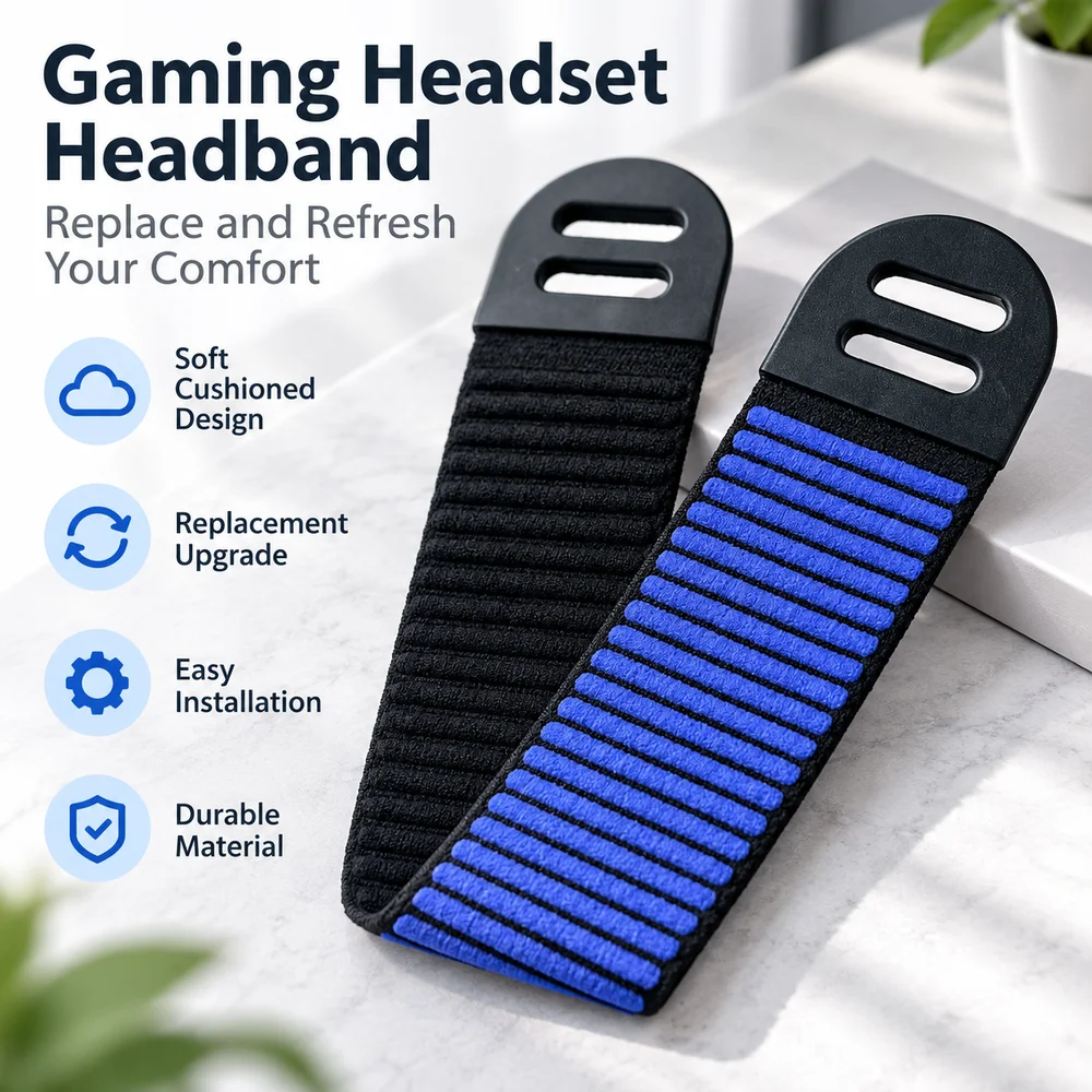 Replacement Gaming Headset Headband Comfortable Durable Head Strap Cover Soft Cushioned Easy Installation for Logitech G522 view 3