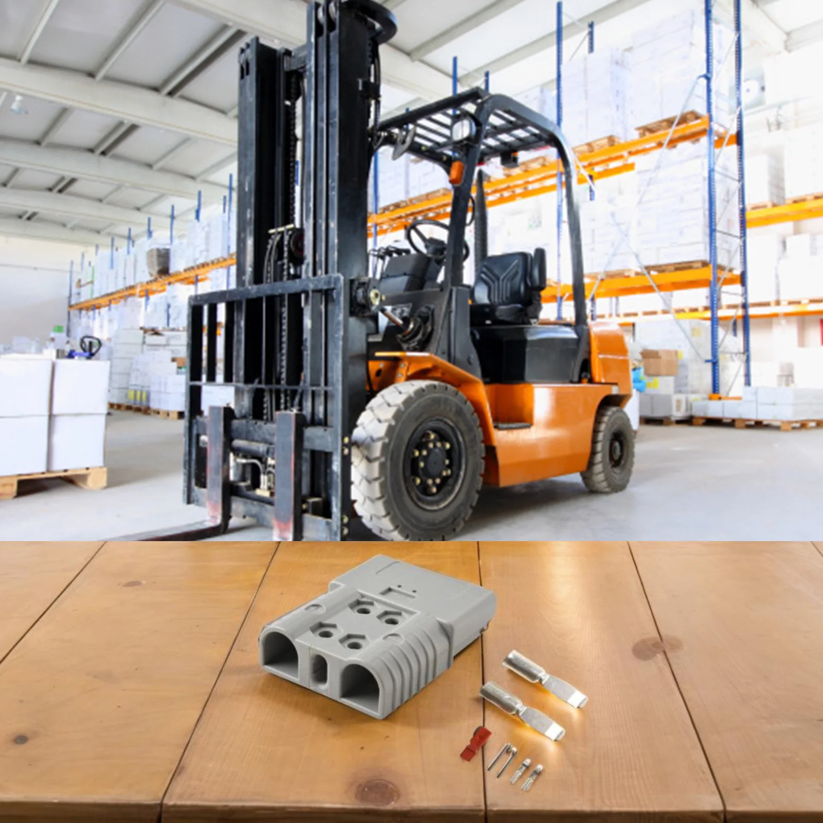 High Performance Electric Vehicle Forklift Power Plug+30A Connector Designed for High Power High Temperature Applications