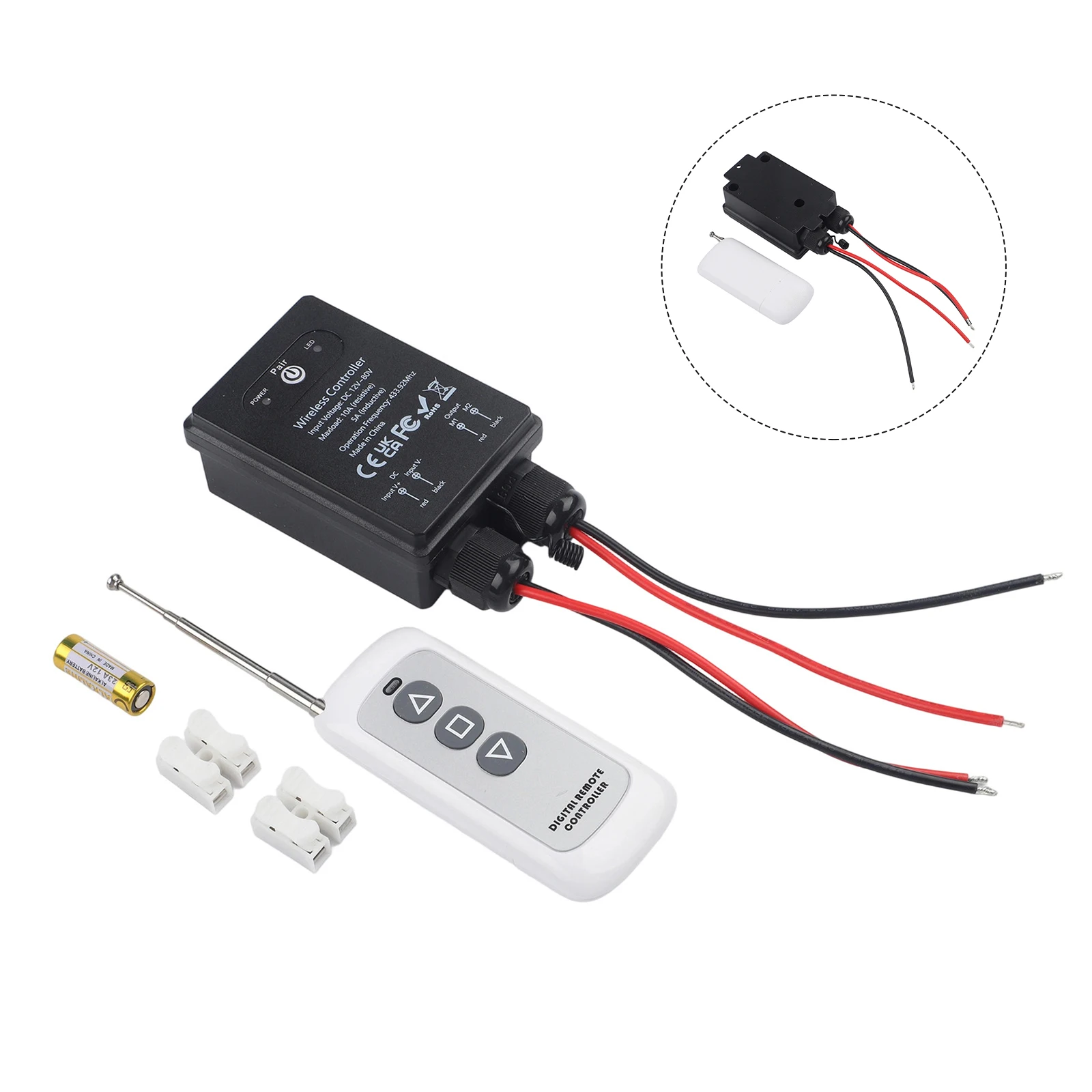 Remote Control Operation Wireless Remote Control Switch Wireless Switch RF Frequency 433.92MHz For Lights For Fans