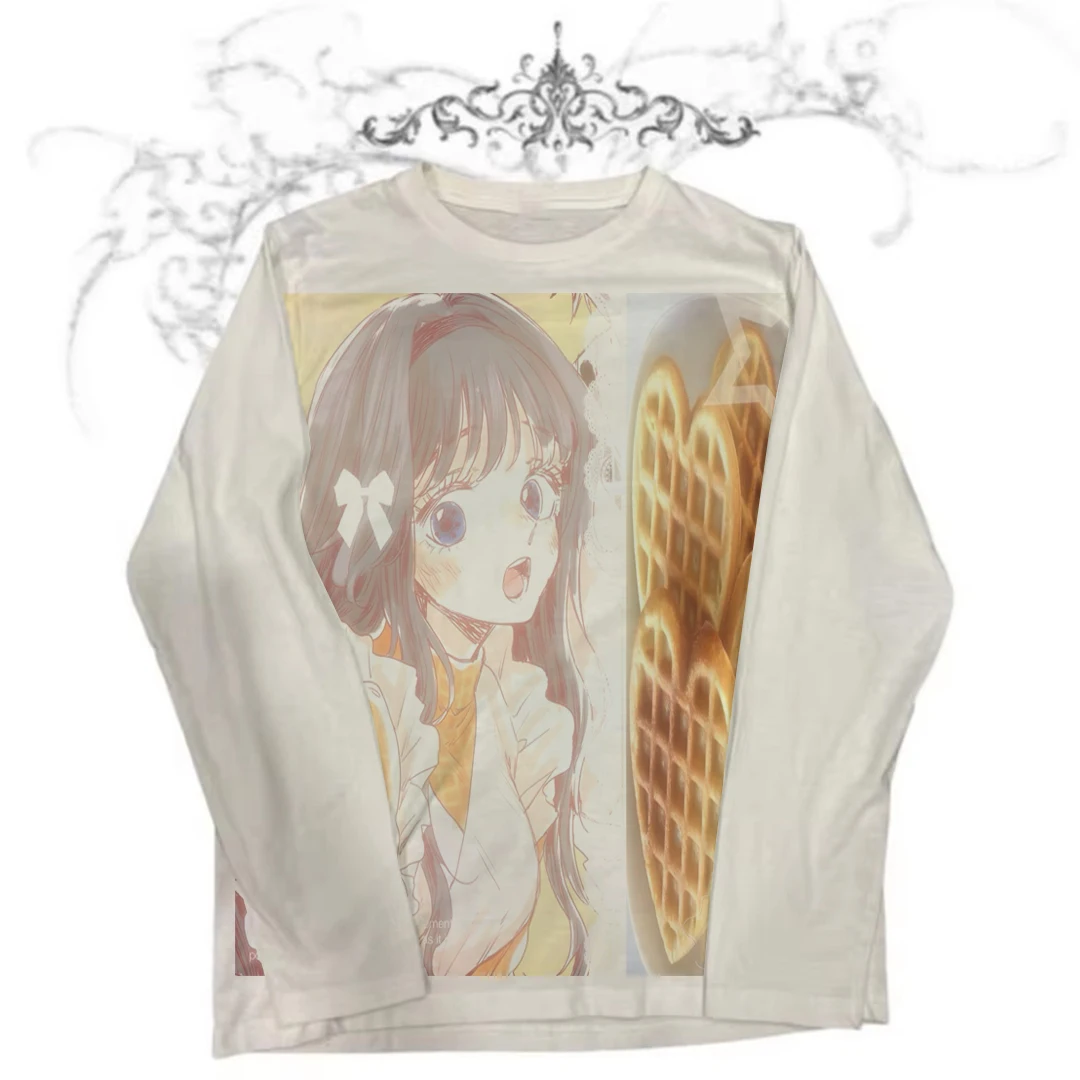 

Graphic Tees Y2k Kitty Anime Girl Goth Grunge Clothes Y2k Tops 90s Clothes Vintage Graphic T Shirts Aesthetic Clothing Gothic