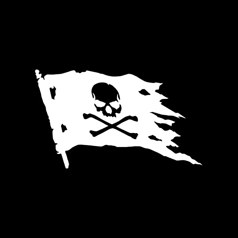 Happy Roger Pirate Flag, self-adhesive stickers, car vinyl decals, waterproof decorative beauty