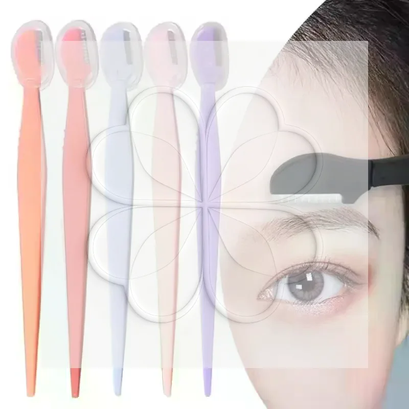 10Pcs Disposable Microblading Eyebrow Trimmer Safe Precision Eyebrow Knife Portable Makeup Tools for Travel Makeup Use