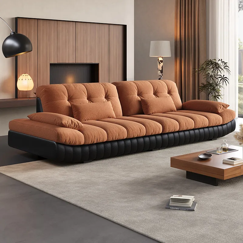 Narrow Black Living Room Sofas Designer Nordic Individual Floor Sofa Living Room Lazy Boneless Divano Soggiorno Home Furniture view 3