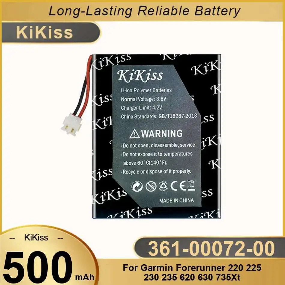 

High Compatibility For Garmin Forerunner 220 225 230 235 620 630 735XT 361-00072-00 Fast Charging 500mAh Gps Battery