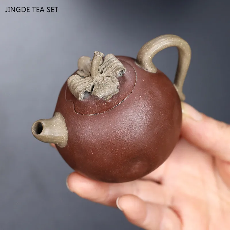 120ml Boutique Yixing Purple Clay Teapot Zhu Mud Filter Beauty Kettle Chinese Zisha Tea Infuser Home Ball Hole Filter Teaware