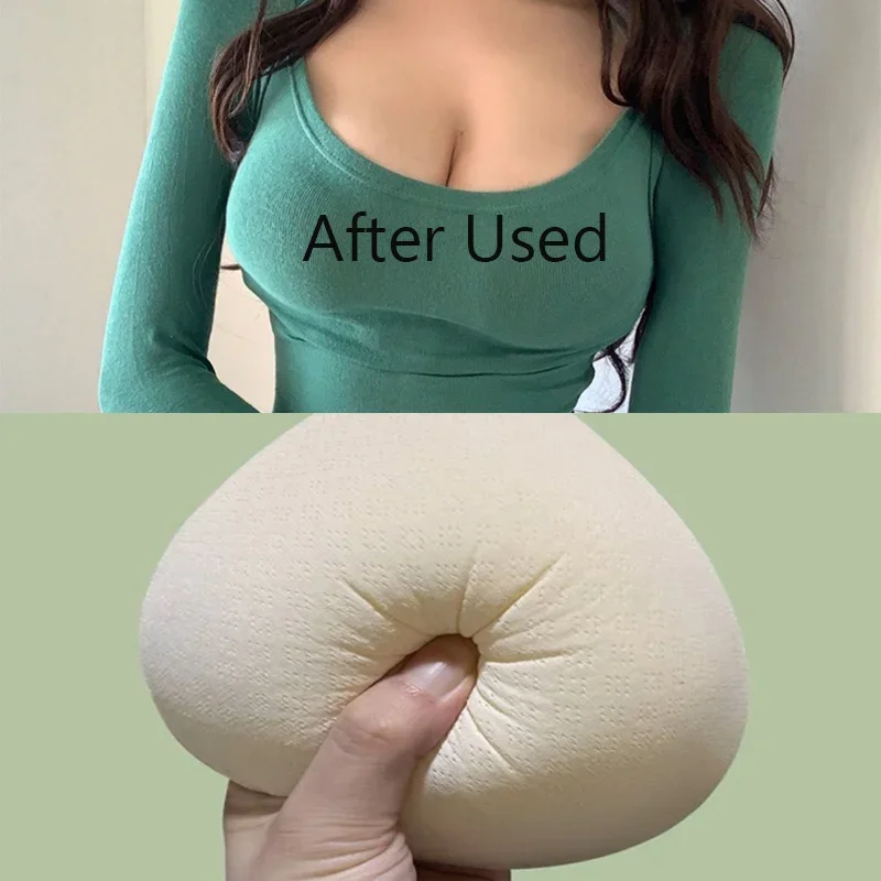 2 Pieces, 1 Pair of Push Back Reusable Bra Pads, Soft Breast Pads, Women's Underwear and Underwear Accessories