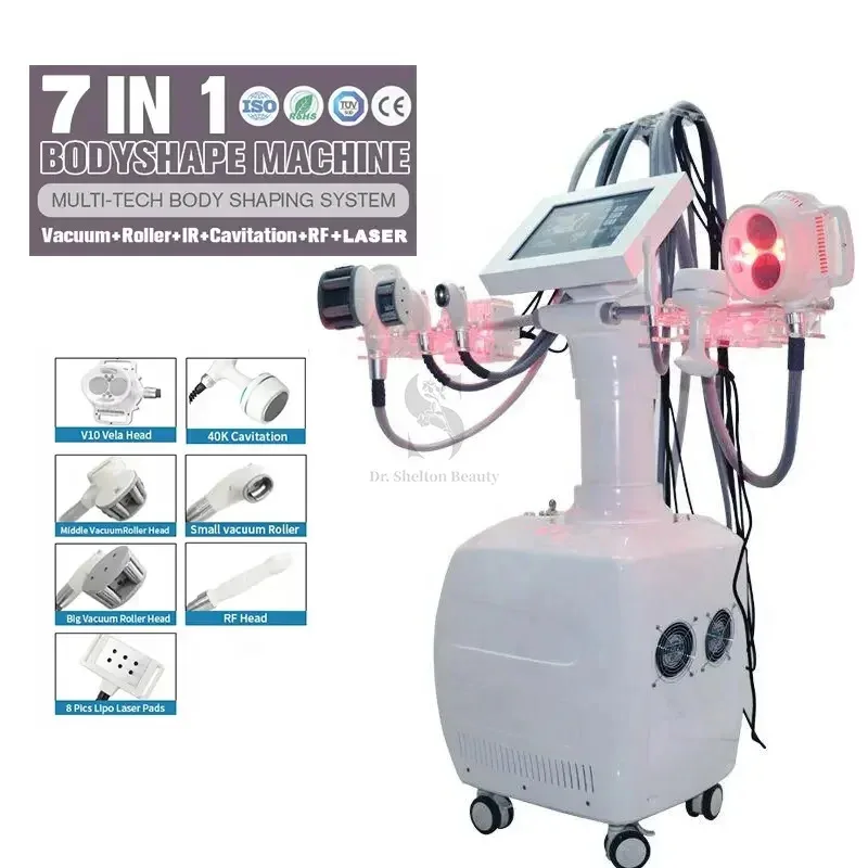 Powerful Multifunctional Body Slimming V10 Vacuum Roller Massage Cavitation Fat Burning Weight Loss Skin Firming Beauty Machine