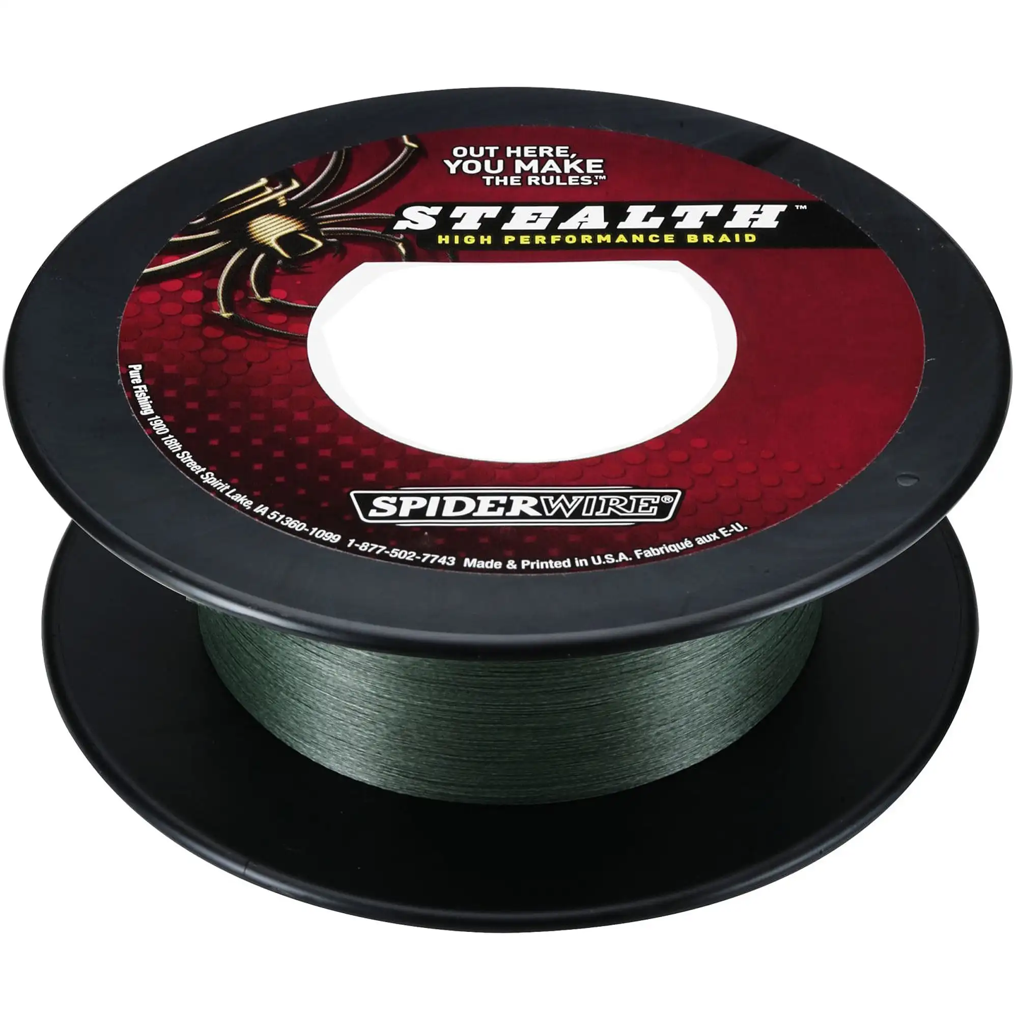 

Spiderwire Stealth ® Superline, Moss Green, 65lb | 29.4kg Fishing Line