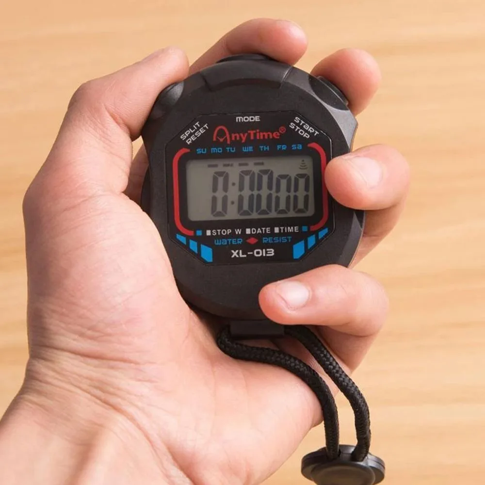 Handheld Multi-Function Digital Sports Timer Classic LCD Digital Stopwatch Timer Stop Watch Tools Waterproof Sports Stop Watch
