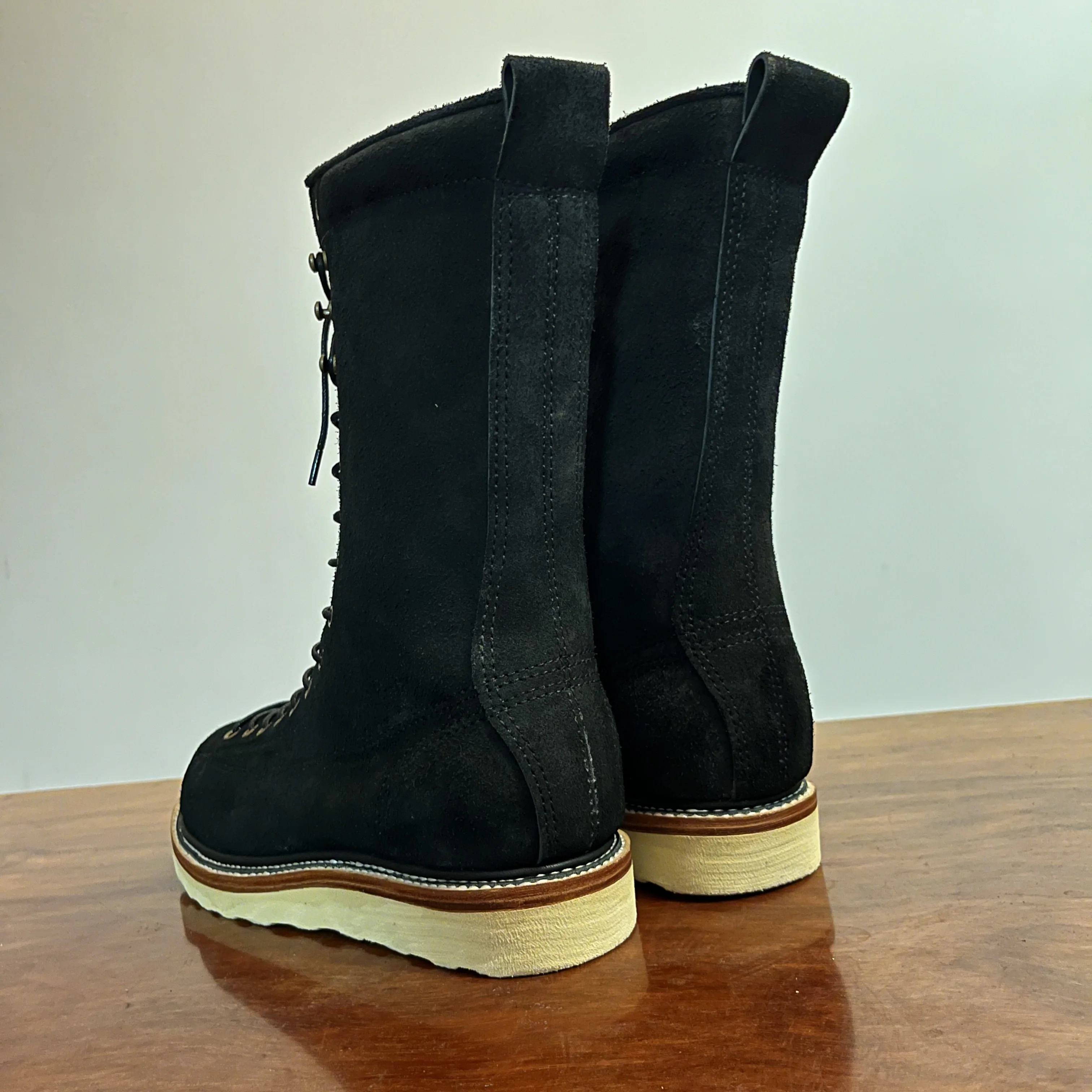 L650 RockCanRoll Super Quality Handmade Goodyear Welted Skill Italian Cowhide Suede Boot Size 35-50