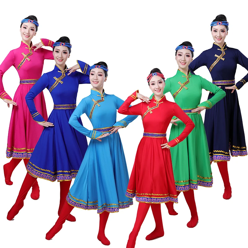 Chinese traditional Mongolian costume summer dance costume performance costume women's modern art examination national style