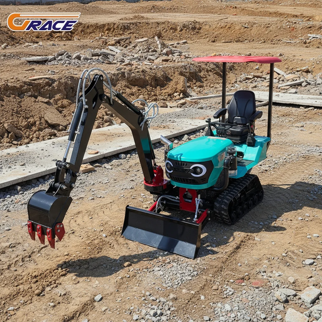 Customize Heavy Duty Crawler Tractor With Mowing Attachment For Grassland