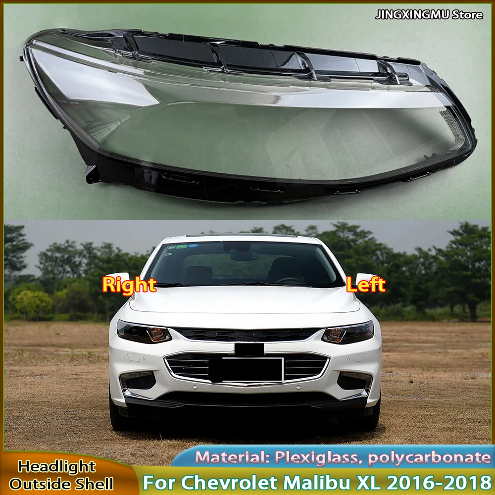 

Transparent Headlight Shell Lens For Chevrolet Malibu XL 2016 2017 2018 Headlamp Cover Replace Original Lampshade