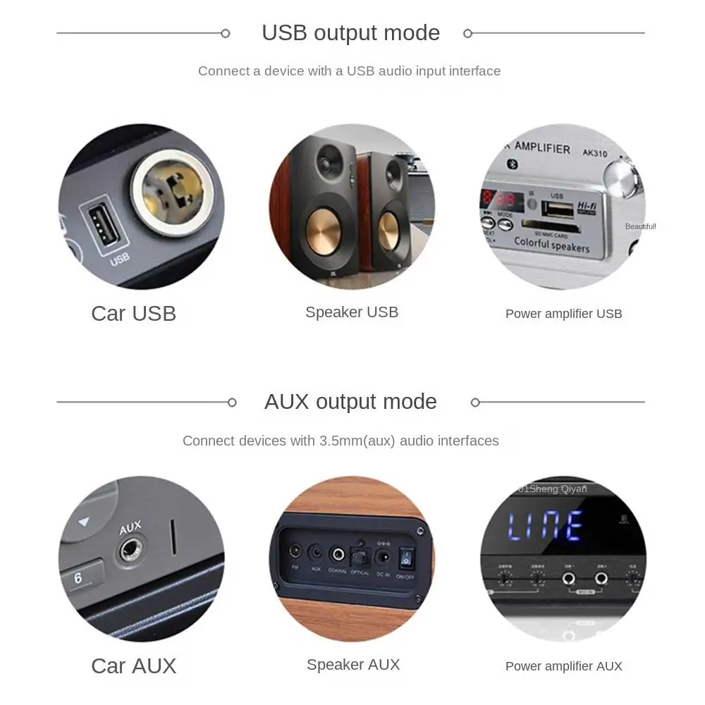 Hot 3.5mm Jack Wireless AUX Stereo Audio Receiver Adapter Music Receiver Auto Bluetooth Bluetooth 5.0 Receiver Adapter