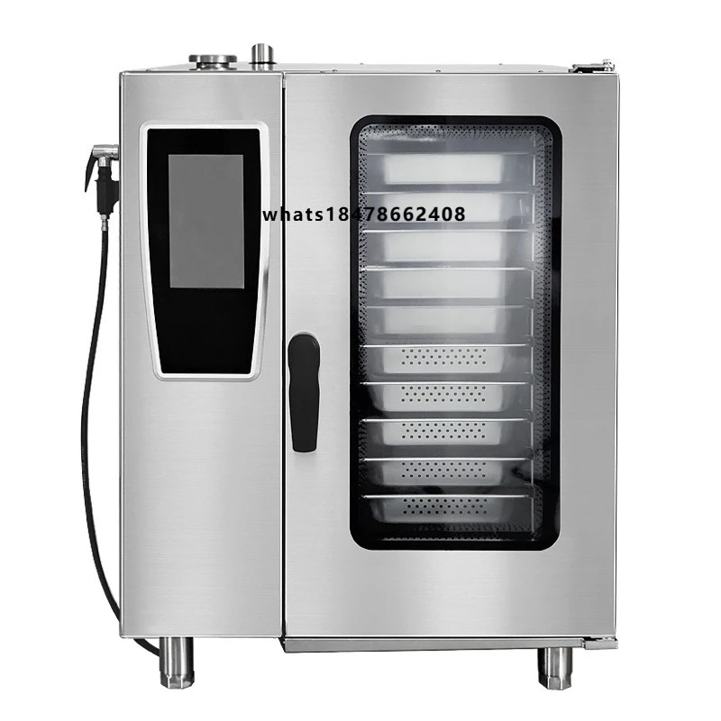 Lestov Commercial Electric 10 Layer Trays Combi Steam Oven Bakery Pizza Toaster Deck Oven for Restaurant Corn Nuts Soybean