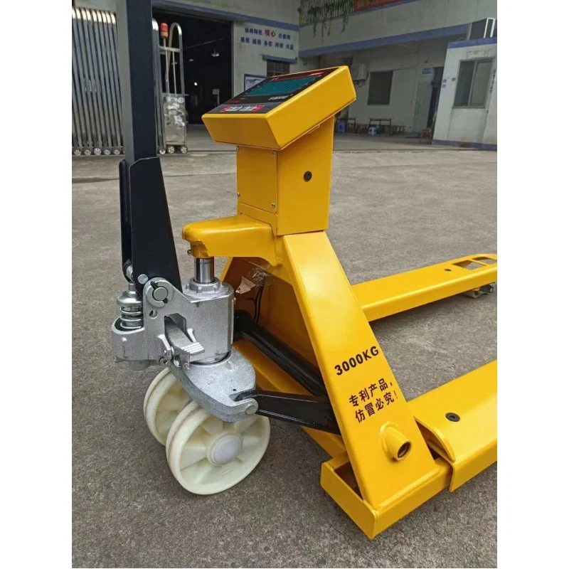 (customized)Shelf factory commonly used convenient labor-saving moving goods yellow red belt called manual forklift