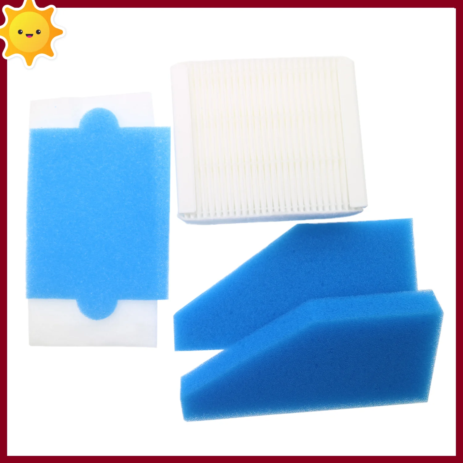 787241 Anti-Allergy Filter Set For Thomas Aqua Pet&Family X7 X8 X10 Twin XT Vestfalia XT Mistral XS Vacuum 788563 788568 788596