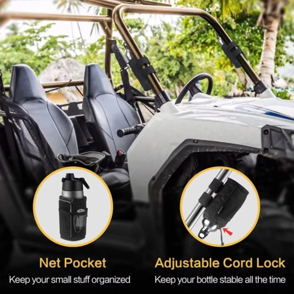 Insulated Scooter Water Bottle Holder Mesh Bag Bumper Cover Bike Cup Holder Handlebar Water Bottle Bag view 5