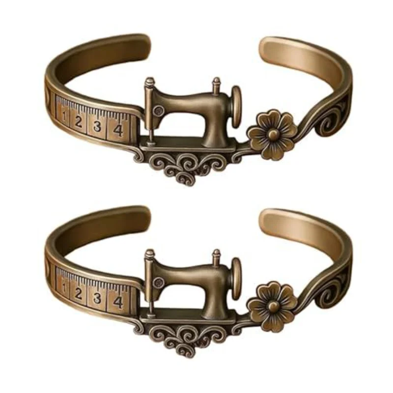 1/2pcs Arrival Sewing Machine Charm Bracelet Fashion Handmade Sewing Lover Theme Bracelet Vintage Craft Jewelry Gift for Women view 2
