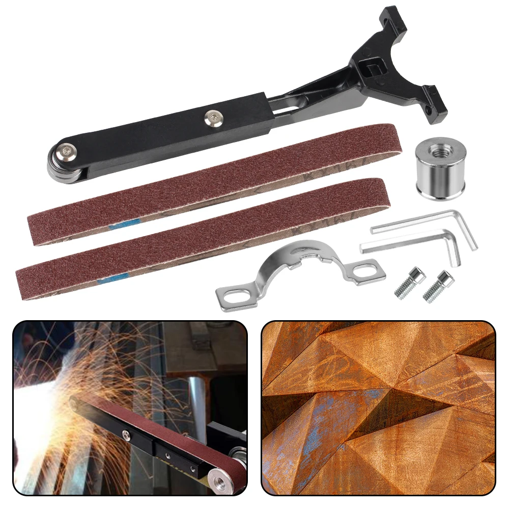 

Аксессуары для инструментов, шлифовальная лента, металлическая ручка, держатель адаптера, обрезка, полировка, электрическая дрель, угловая шлифовальная машина