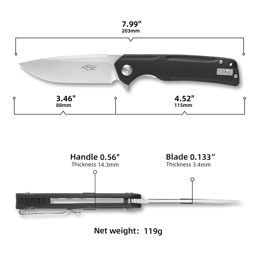Firebird Ganzo FBKNIFE FH91 60HRC D2 blade G10 handle folding knife camping tool outdoor EDC tool Pocket Knife