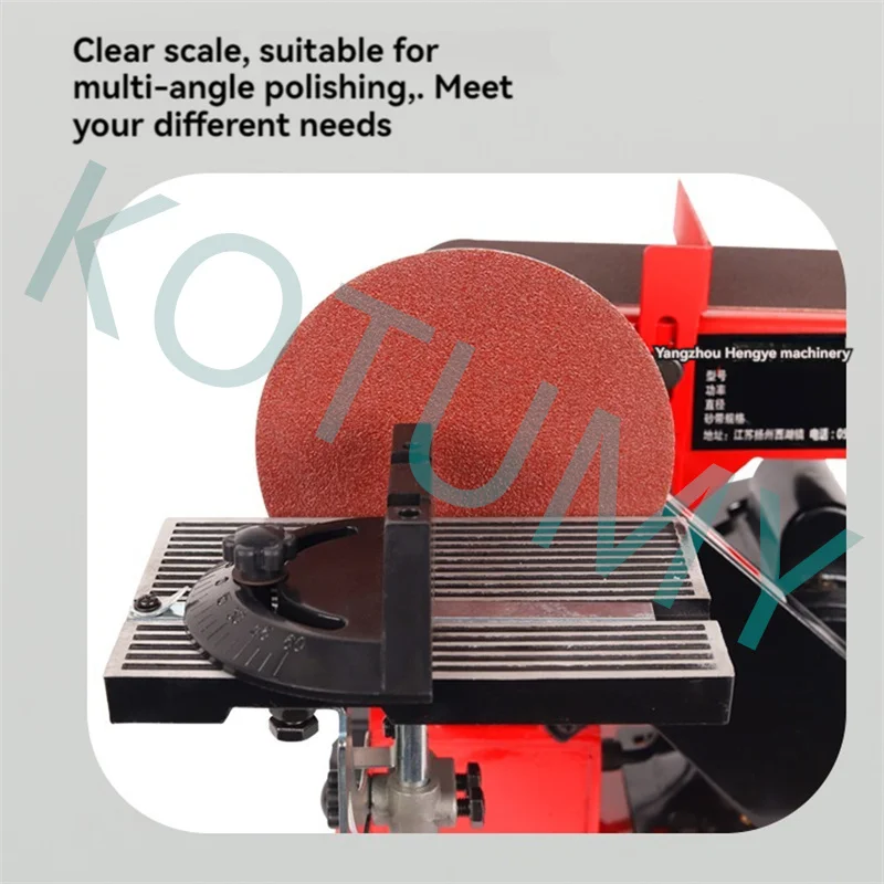 Multi-Function Abrasive Sanding Machine Polishing Bench Handmade Woodworking Grinding Polishing Table Disc Belt Sander